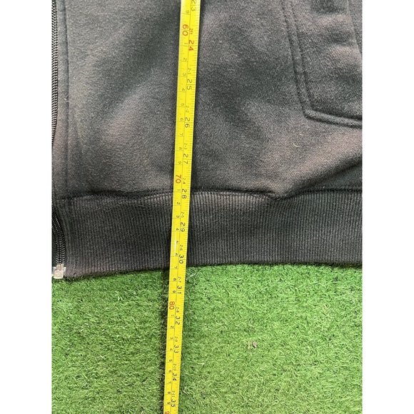 Vintage Nike Sportswear Y2K Full Zip Up Black Heavy Sweatshirt Men's XXL - Picture 5 of 5